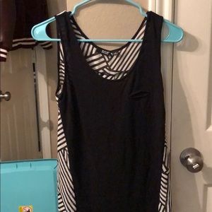 Black and white stripped tank top